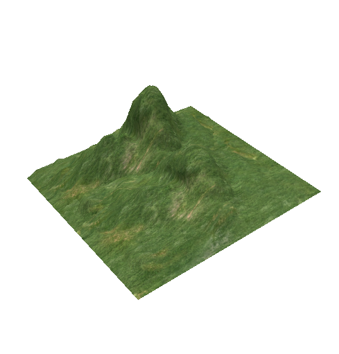 查看3D模型'地形山'详情