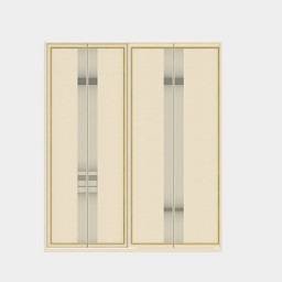 查看3D模型'金属镶边白色衣柜'详情